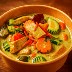 Curry vert au Tofu (Kaeng Kiaw Wan tofu)