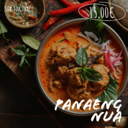 Boeuf - Panaeng et riz blanc