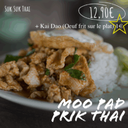 Kai Dao 🍳 + Moo Pad Prik Thai