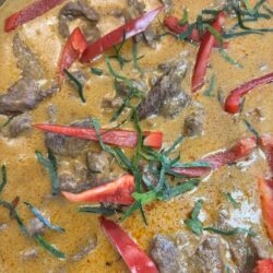 Panaeng de Boeuf et riz blanc