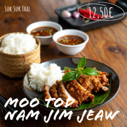 Moo Tot Nam Jim Jaew - หมูทอดน้ำจิ้มแจ่ว