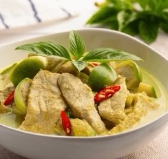 Curry vert au poulet